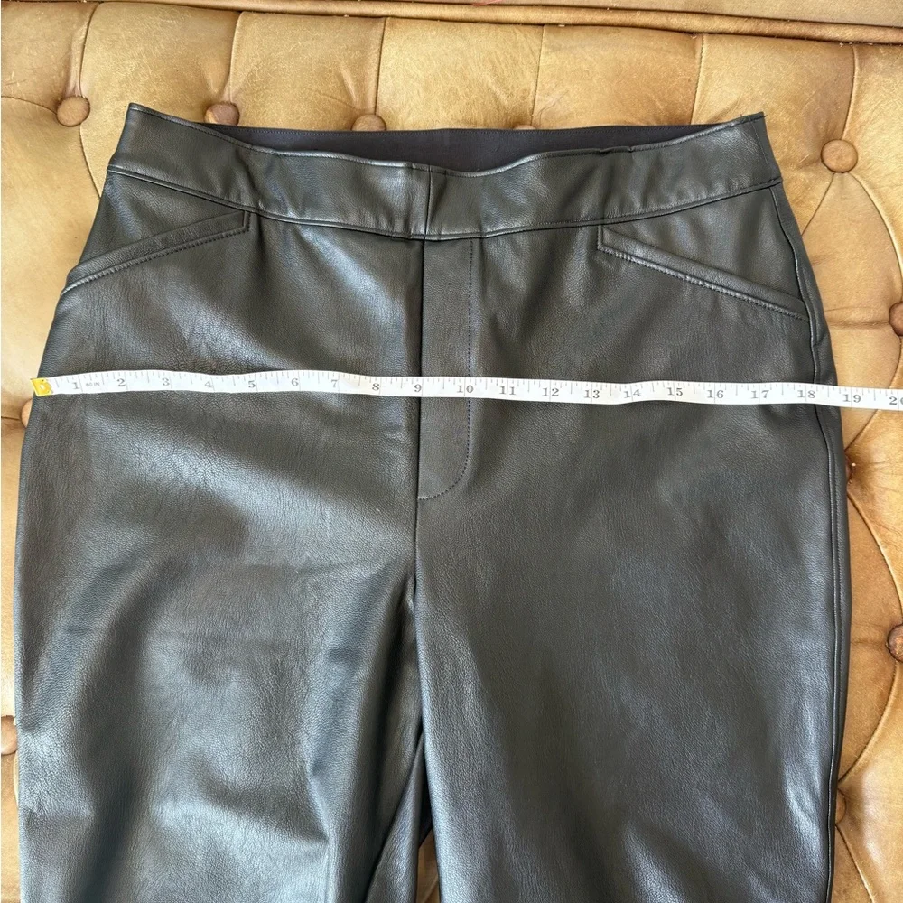 Spanx Size XL Tall Women’s Leather Black Flare Pants - Picture 6 of 9